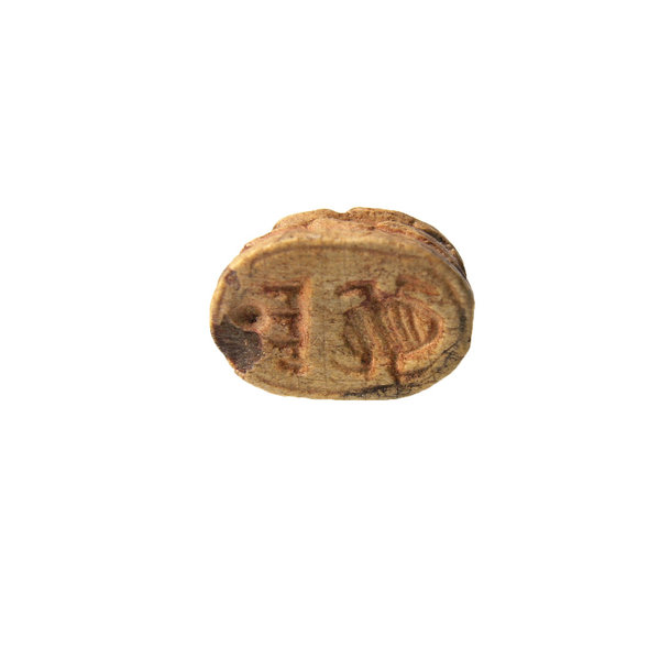 Ägyptische Skarabäus Schmuckperle mit Hieroglyphen