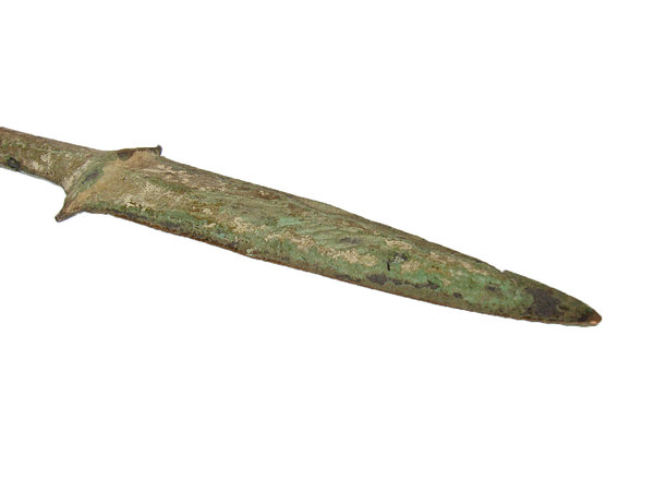 Römischer Dolch - Pugio aus Bronze