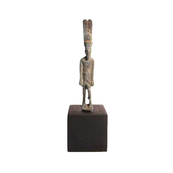 Ägyptische Bronzefigur des Gottes Min