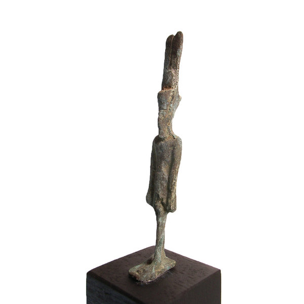 Ägyptische Bronzefigur des Gottes Min