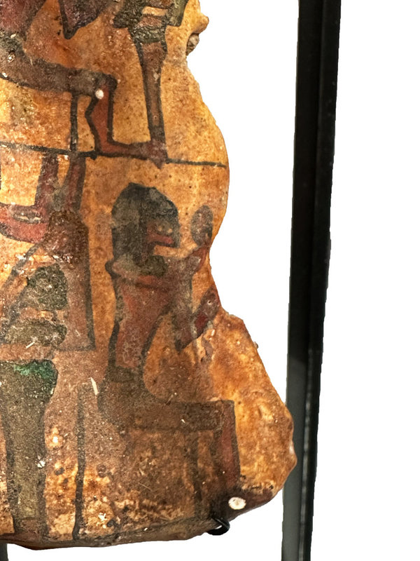 Ägyptisches Mumien Fragment in Schauvitrine