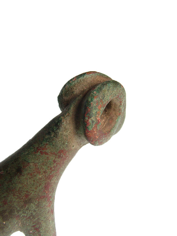 Doppelköpfige Widder Bronzefigur aus der Bronzezeit