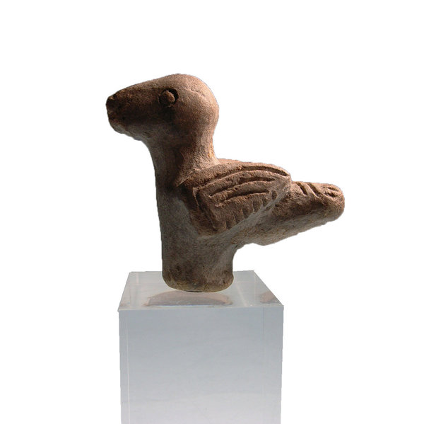 Präkolumbisches Vogelwesen, Keramik Figurine