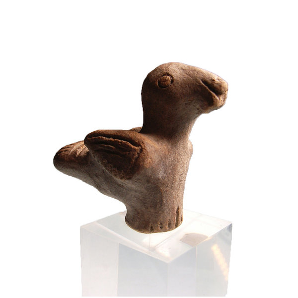 Präkolumbisches Vogelwesen, Keramik Figurine
