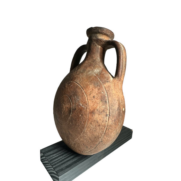 Römische Pilgerflasche aus Keramik, Italien
