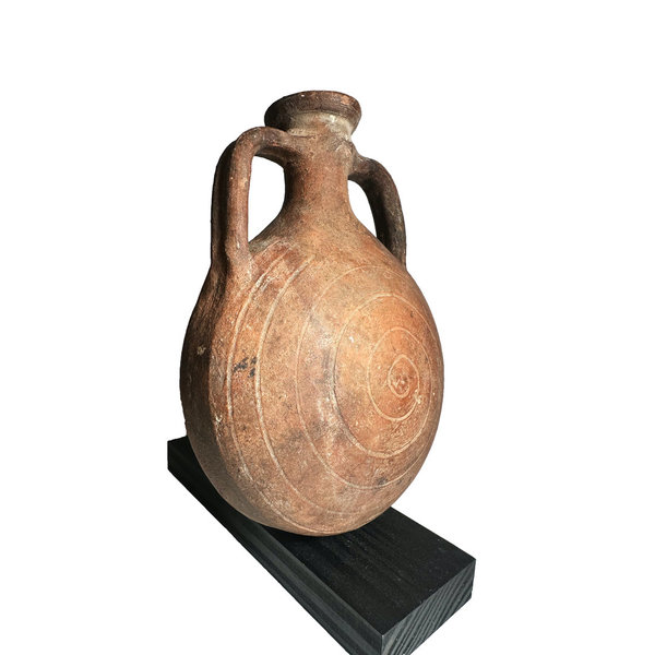 Römische Pilgerflasche aus Keramik, Italien