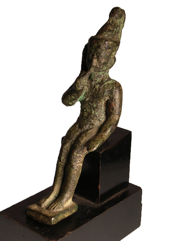 Ägyptische Harpokrates Bronzefigur