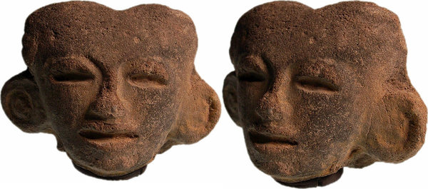 Präkolumbisches Keramik Gesicht